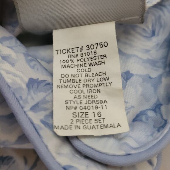 Blair Blue/White Floral Skirt Set - Size 16 - Picture 8 of 9